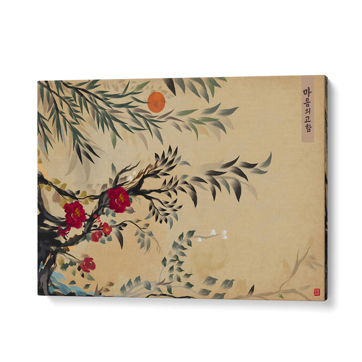 JOSEON ERA STYLE MINIMALISTIC PAINTING , FLORAL FLOWER PAINTINGS