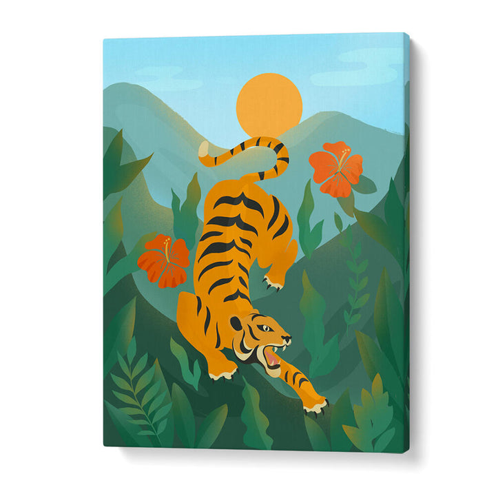 JUNGLE TIGER , KIDS ROOM PAINTINGS
