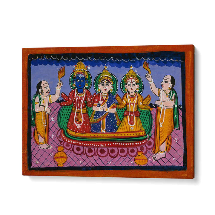 KRISHNA, RAKMINI, BALARAMA IN JAGANNATH STYLE