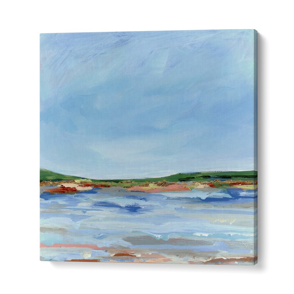 Serene LAKE SIDE, LANDSCAPE PAINTINGS capture the beauty of nature, perfect for outdoor enthusiasts and art lovers.