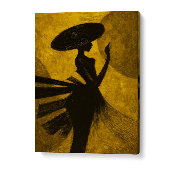 LADY IN THE FLOWING VEIL , EXPRESSIONISM PAINTINGS