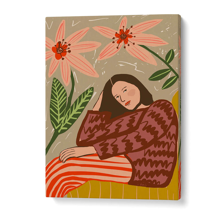 LADY SITTING , PORTRAITS & FIGURATIVE ILLUSTRATIONS