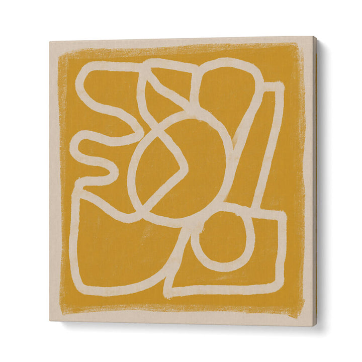 LINE ABSTRACT GOLD TANS , LINE ART PAINTINGS