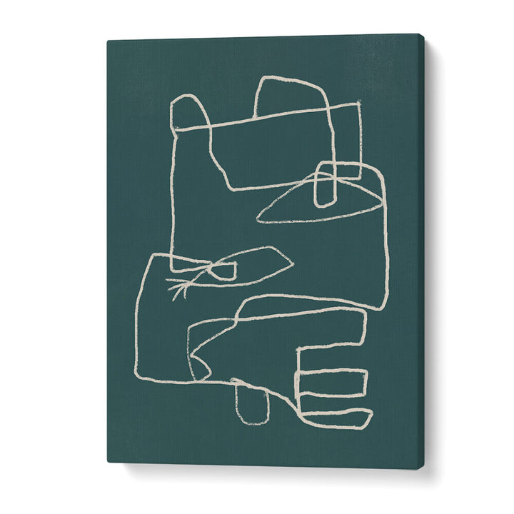 LINE ART ABSTRACT PORTRAIT IV , LINE ART PAINTINGS