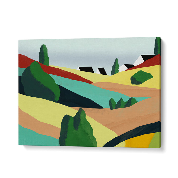 LITTLE COLOR ROLLING HILLS , LANDSCAPE PAINTINGS