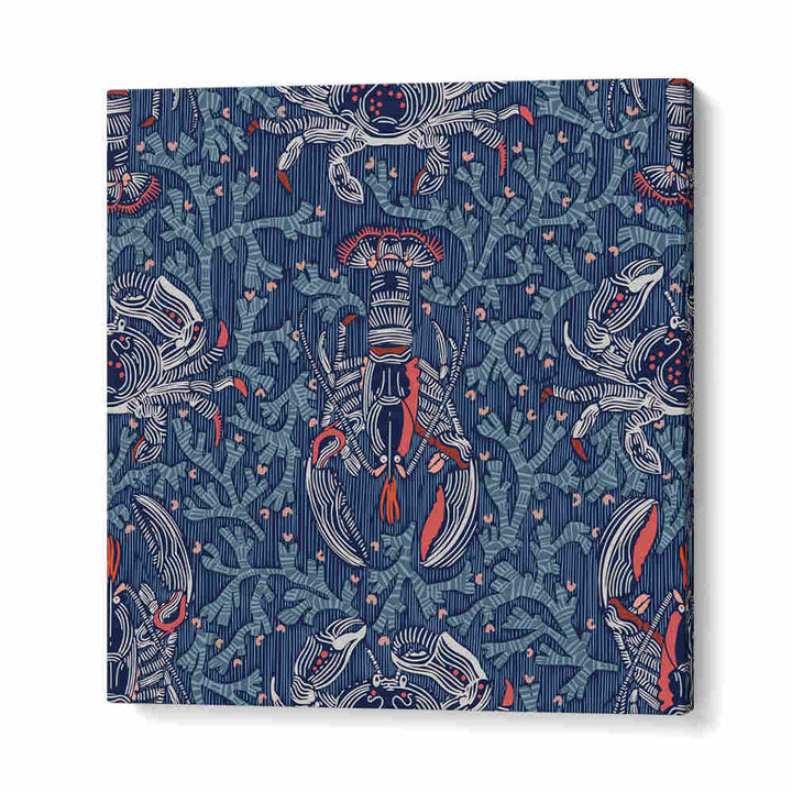 Vibrant LOBSTER AND CRAB NOSTALGIA I beach painting, perfect for adding coastal charm to your home decor.
