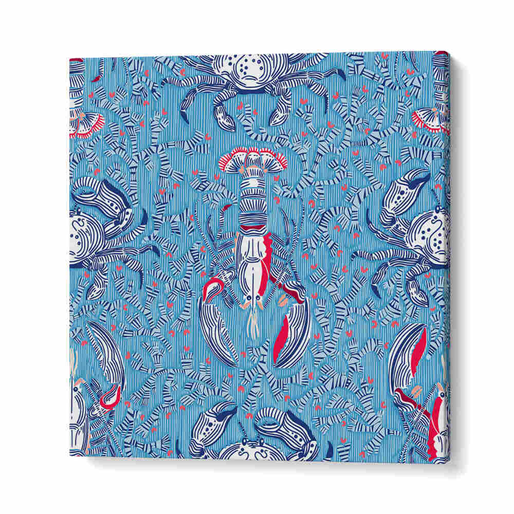 Colorful LOBSTER AND CRAB NOSTALGIA, BEACH PAINTINGS capturing vibrant marine life and coastal beauty. Perfect decor!