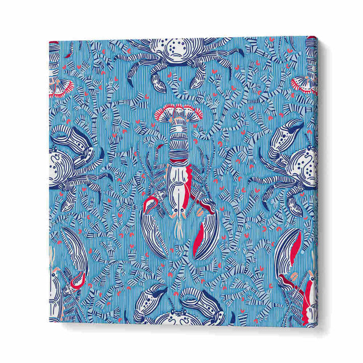 Colorful LOBSTER AND CRAB NOSTALGIA, BEACH PAINTINGS capturing vibrant marine life and coastal beauty. Perfect decor!