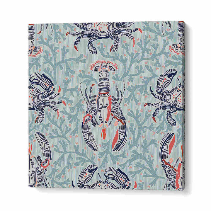 Bright and detailed LOBSTER AND CRAB COASTAL II, BEACH PAINTINGS, perfect for enhancing coastal home decor.