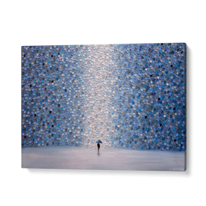 LOVE UNDER UMBRELLA , MODERN IMPRESSIONISM PAINTINGS