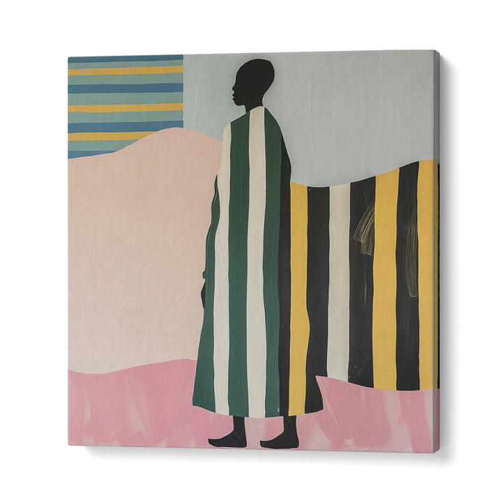 MAN IN STRIPES , PORTRAITS & FIGURATIVE ILLUSTRATIONS