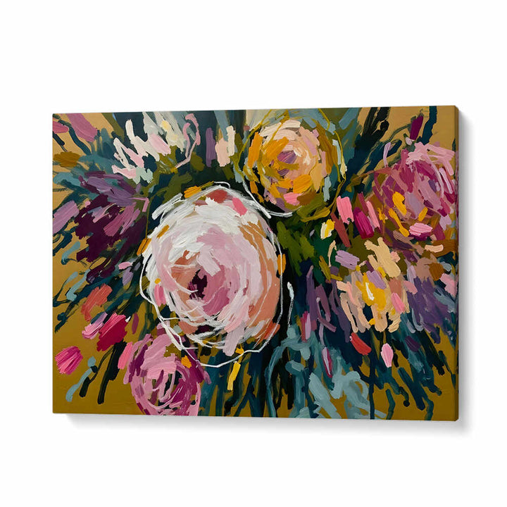MARIGOLD BLOOM , FLORAL FLOWER PAINTINGS