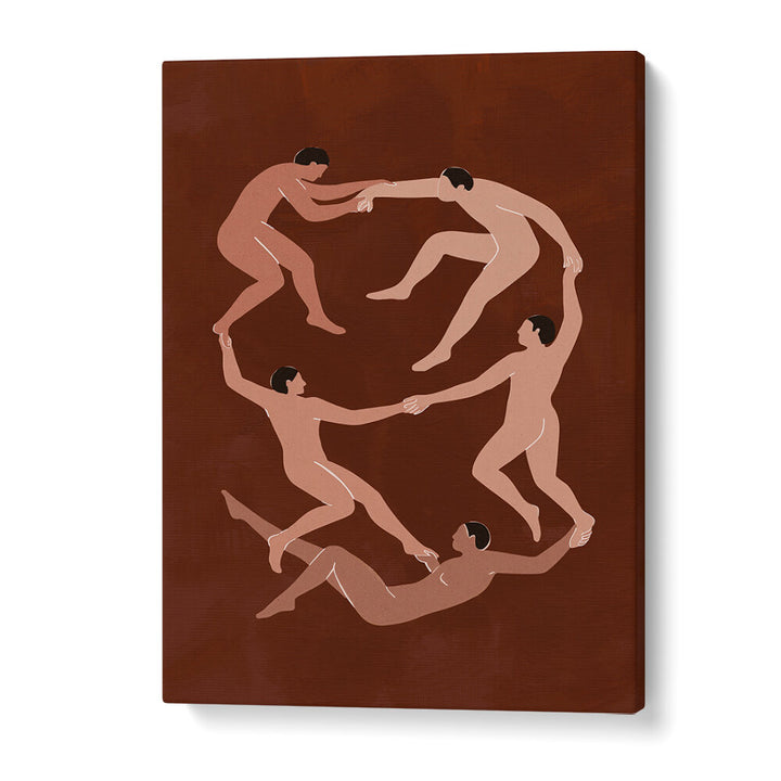 MEN IN MOTION , BOHO ART PAINTINGS