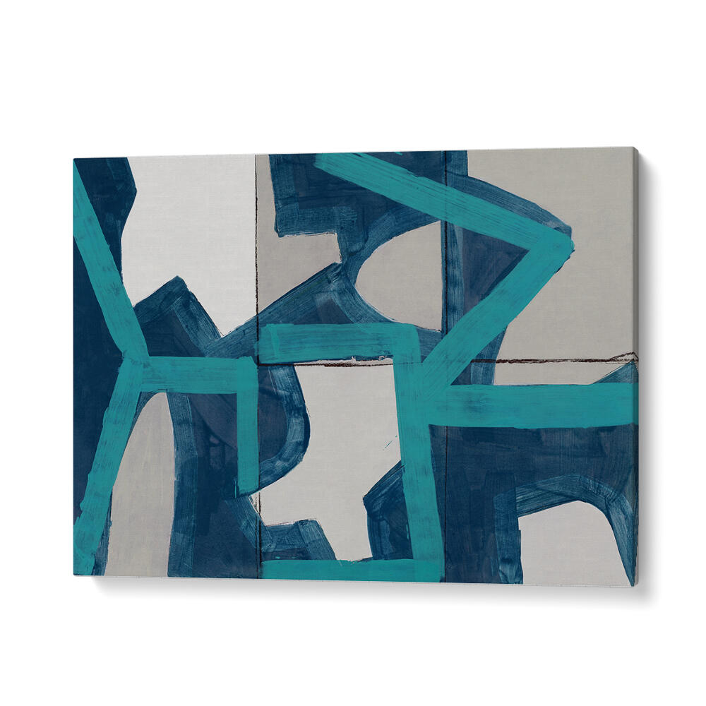 Stylish METRIC BLUE Geometric Art Prints featuring bold designs, perfect for modern home decor. Elevate your space today!