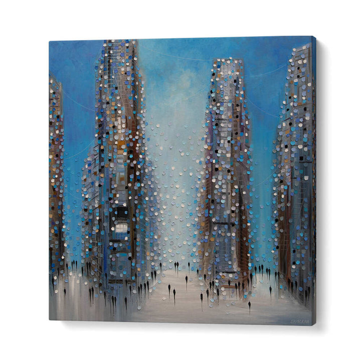 MIDTOWN LIFE , MODERN IMPRESSIONISM PAINTINGS