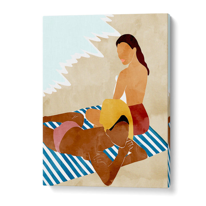 MINIMALIST BEACH SCENE , PORTRAITS & FIGURATIVE ILLUSTRATIONS