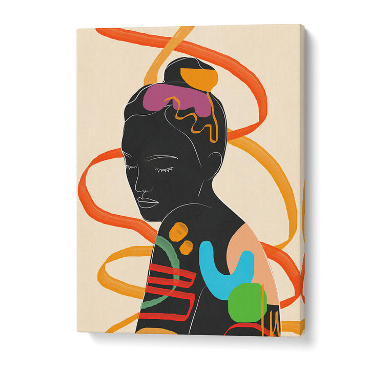 MODERN ABSTRACT WOMAN II , POP ART PAINTINGS