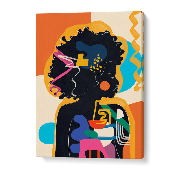 MODERN ABSTRACT WOMAN IV , POP ART PAINTINGS
