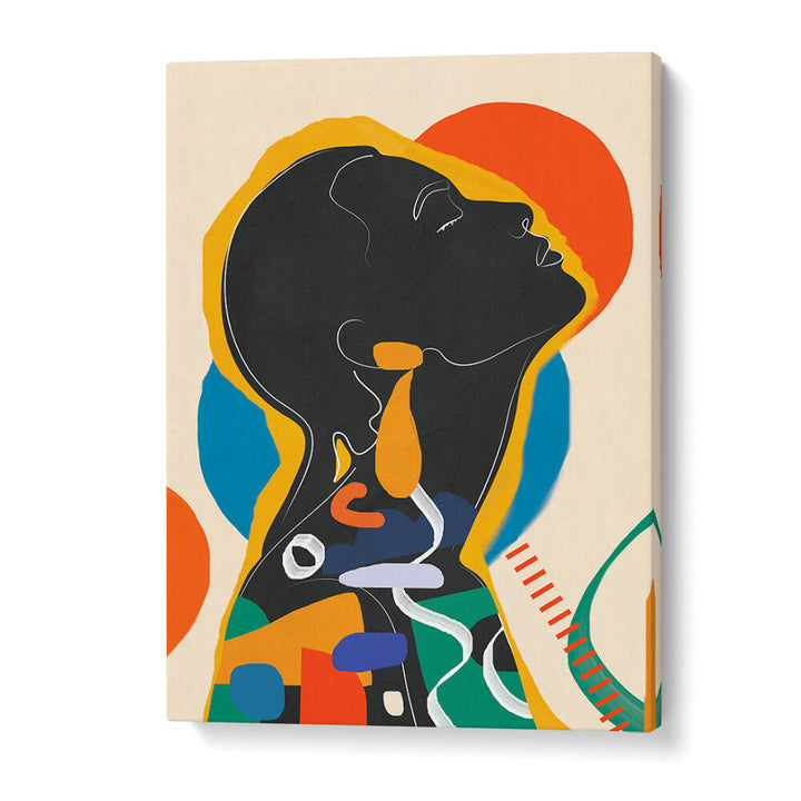MODERN ABSTRACT WOMAN , POP ART PAINTINGS