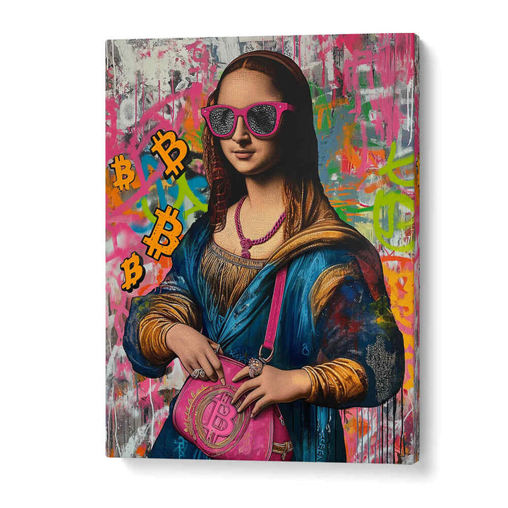 MONALISA BITCOIN , POP ART PAINTINGS