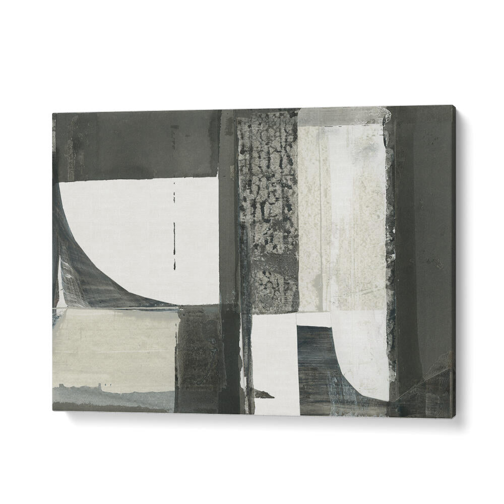 Elevate your decor with MONOCHROME SHAPES LIGHT II, stunning ABSTRACT PAINTINGS showcasing elegant shapes and textures.