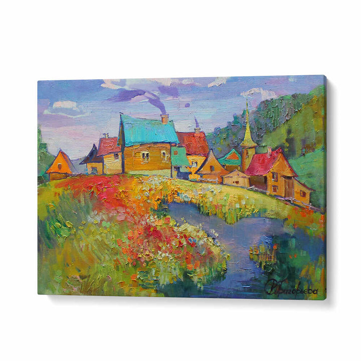 MOUNTAIN CARAVAN , LANDSCAPE PAINTINGS