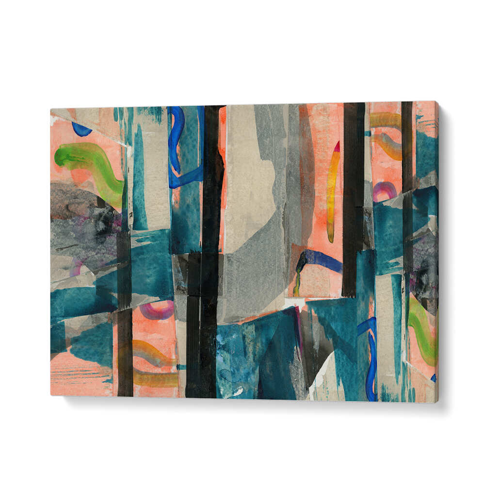 Colorful and dynamic MULTI ABSTRACT I, ABSTRACT PAINTINGS piece enhancing any living space with creativity and sophistication.