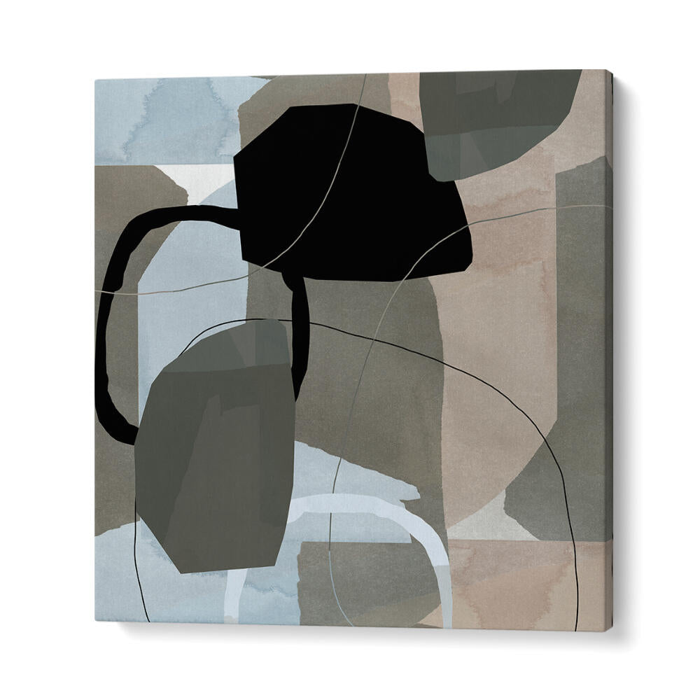 Transform your space with NEUTRAL SHAPES V, an exquisite abstract painting blending color and form beautifully.