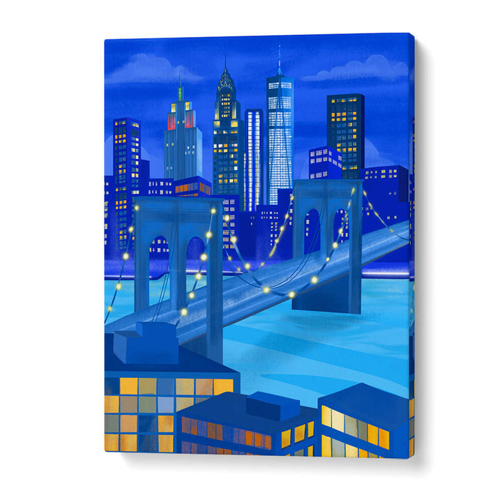 NEW YORK AT NIGHT , TRAVEL POSTERS