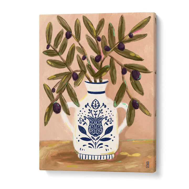 OLIVE BRANCHES IN A POT PAINTING