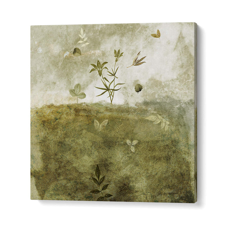 OLIVE , FLORAL FLOWER PAINTINGS