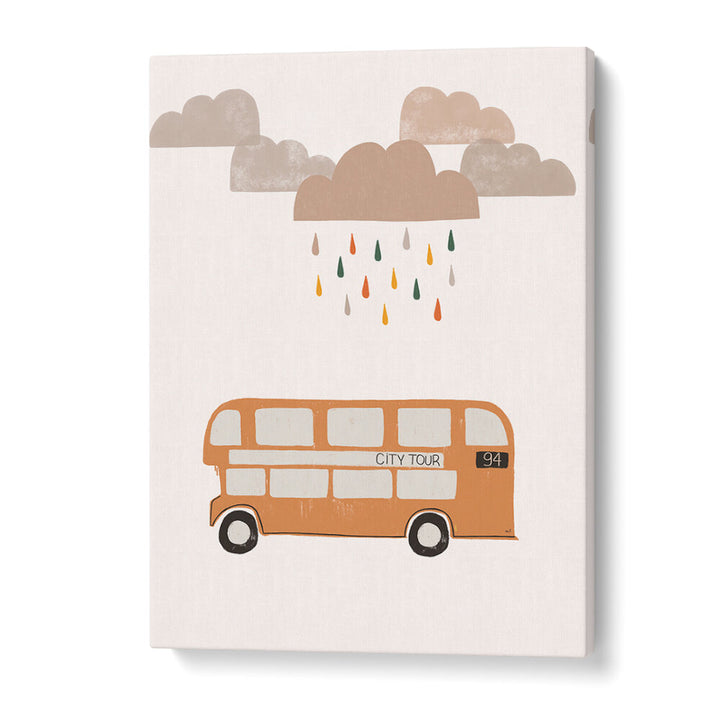 ORANGE BUS , KIDS ROOM PAINTINGS