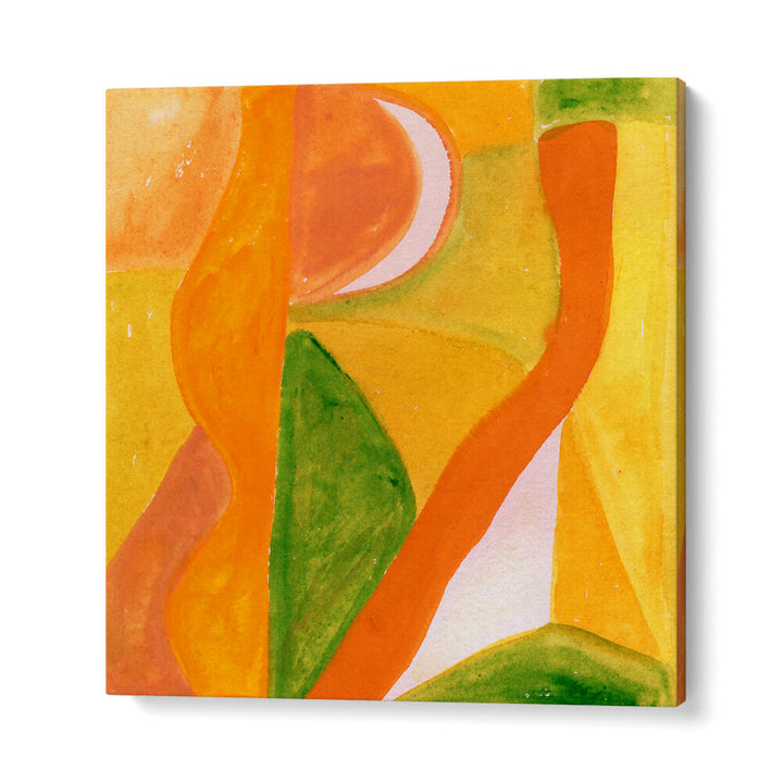 ORANGE AND GOLDEN ABSTRACT , ABSTRACT PAINTINGS