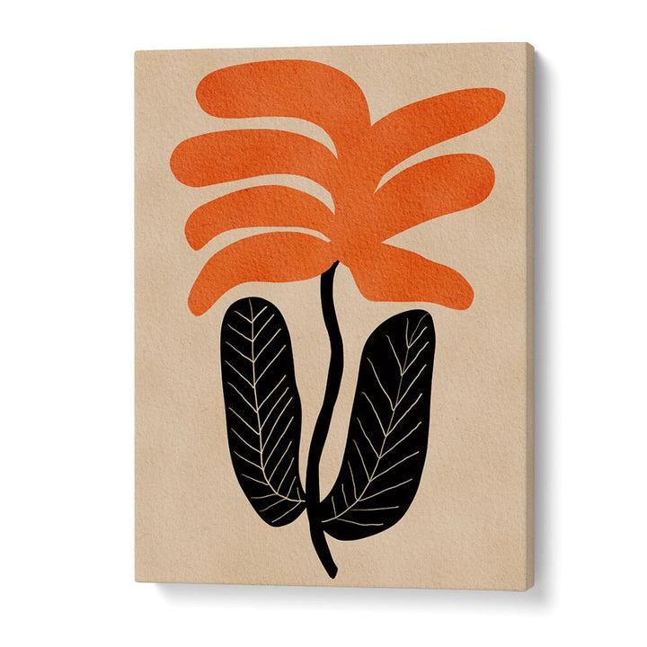 ORANGE FLORAL FLOWER , FLORAL FLOWER PAINTINGS