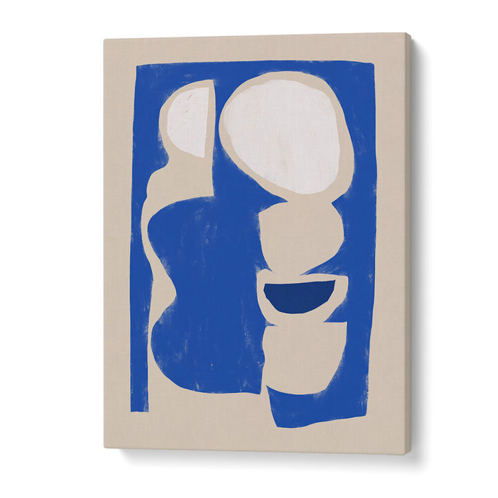 ORGANIC SHAPE CUT OUT IN BLUE , ABSTRACT PAINTINGS