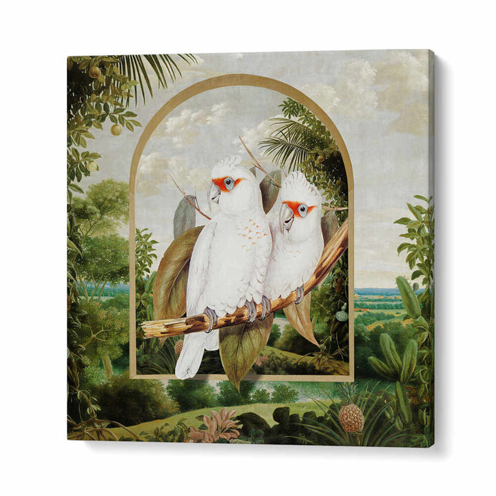PARROTS' PARADISE II , ANIMAL PAINTINGS
