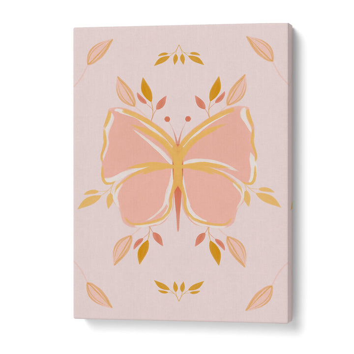 PASTEL FLORAL BUTTERFLY , KIDS ROOM PAINTINGS