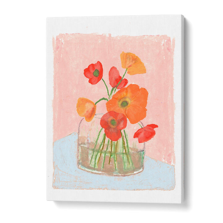 PASTEL FLOWERS , FLORAL FLOWER PAINTINGS