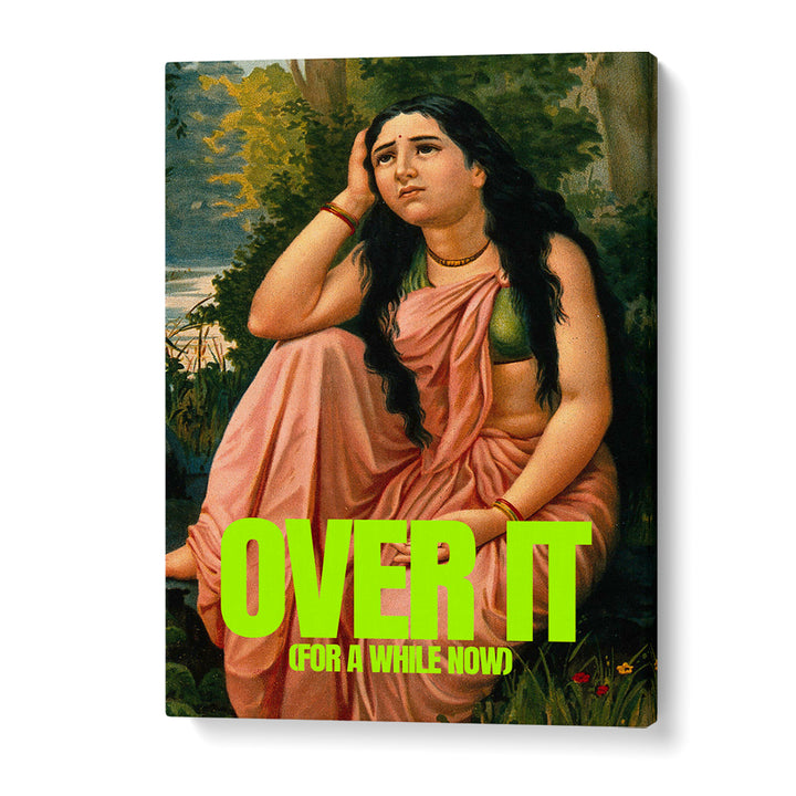PENSIVE INDIAN WOMAN