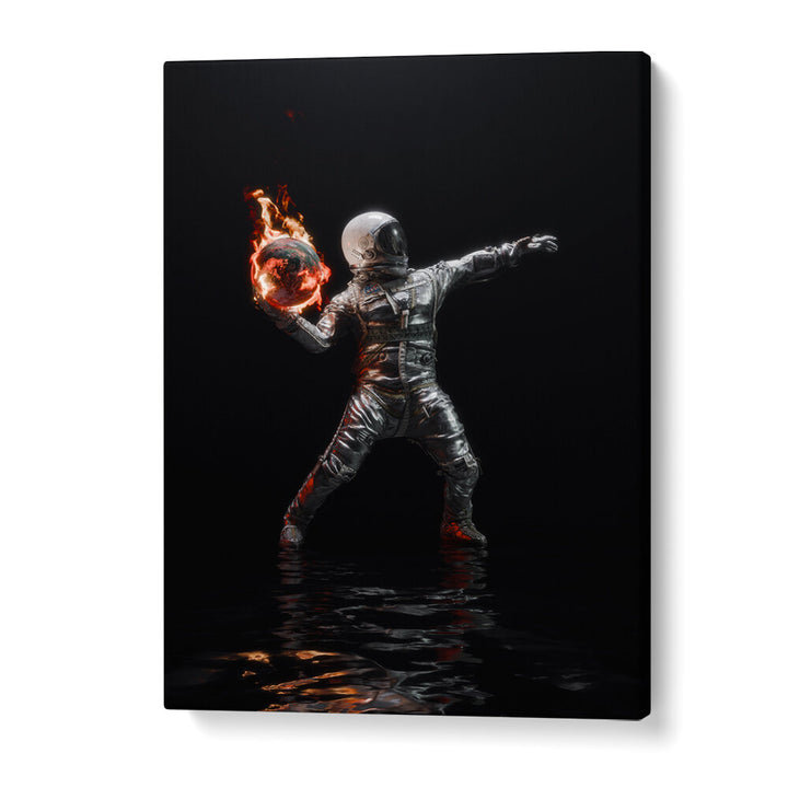 PLANET THROWER , SURREAL ART PRINTS