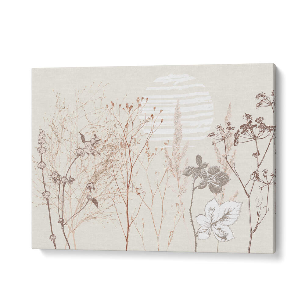Stylish PLANT CALMING I, FLORAL FLOWER PAINTINGS enhance your space with serene abstract floral designs.