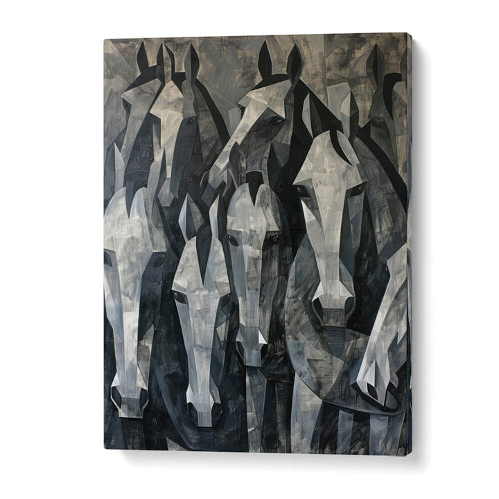 HORSE POSTER XVII , ANIMAL PAINTINGS