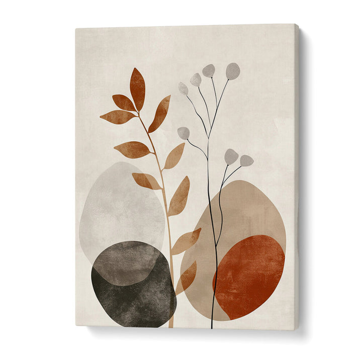 POSTER EARTHY GEO VIII , FLORAL FLOWER PAINTINGS