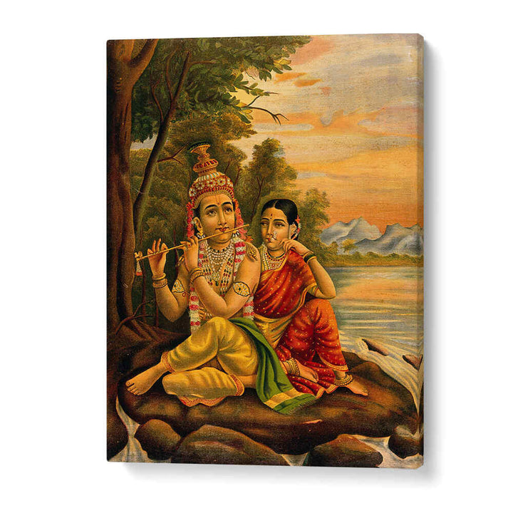 RADHA LISTENING TO KRISHNA'S FLUTE