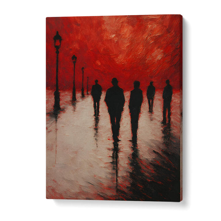 RED LAKE OF ECHOES , EXPRESSIONISM PAINTINGS