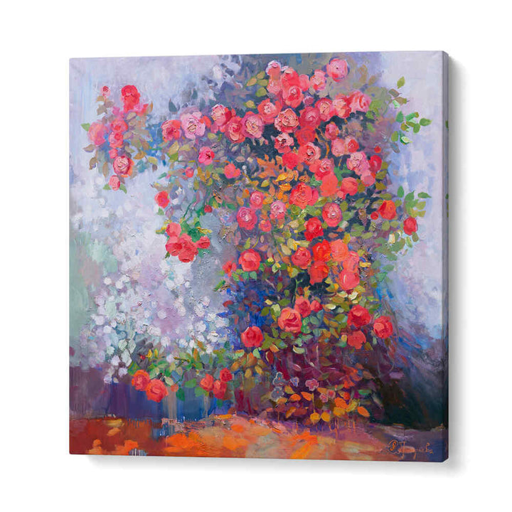 RED ROSES , FLORAL FLOWER PAINTINGS