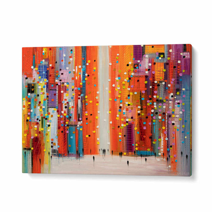 RED SKY AT MORNING , MODERN IMPRESSIONISM PAINTINGS