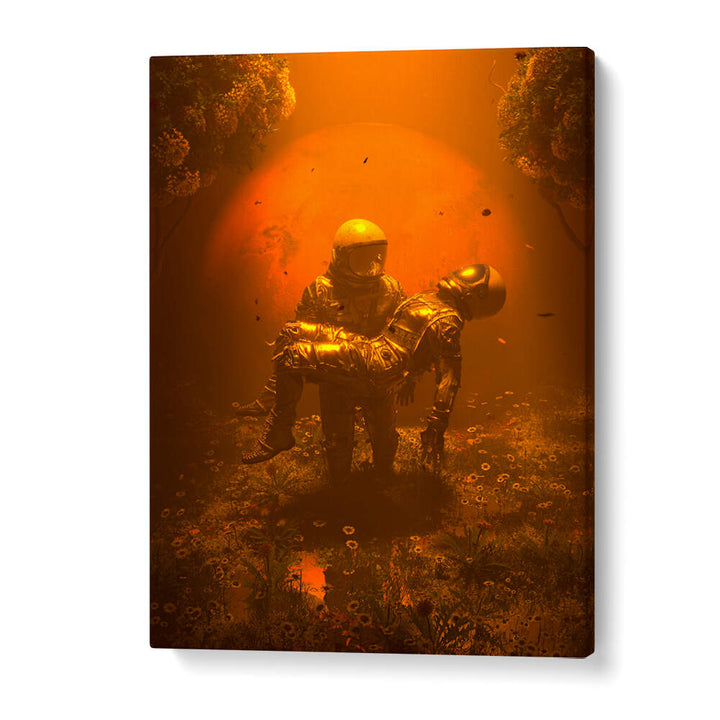 RED'S EMBRACE , SURREAL ART PRINTS