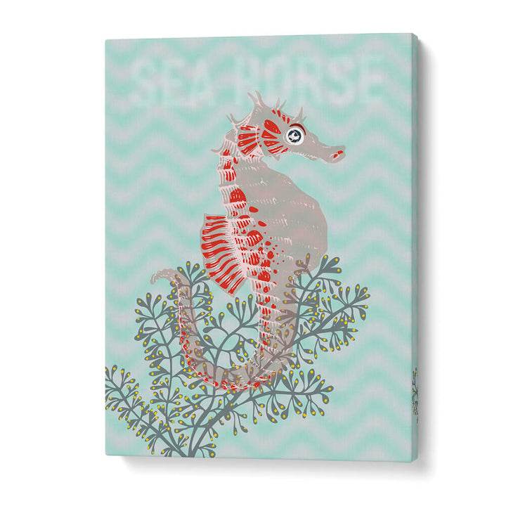 Vibrant SEA LIFE LOBSTER I, BEACH PAINTINGS showcasing a colorful lobster against serene ocean waves, perfect for coastal decor.