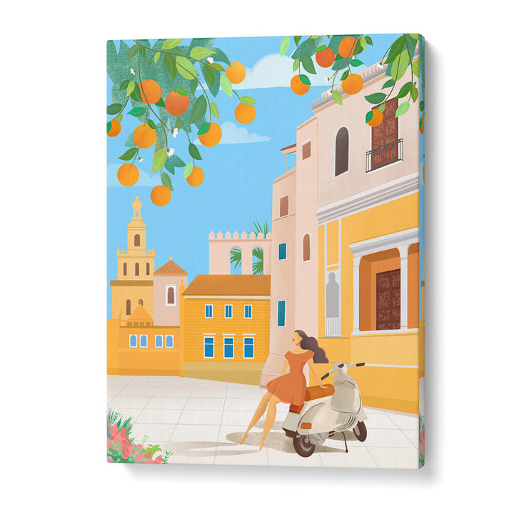 SEVILLE ORANGES - SPAIN , TRAVEL POSTERS